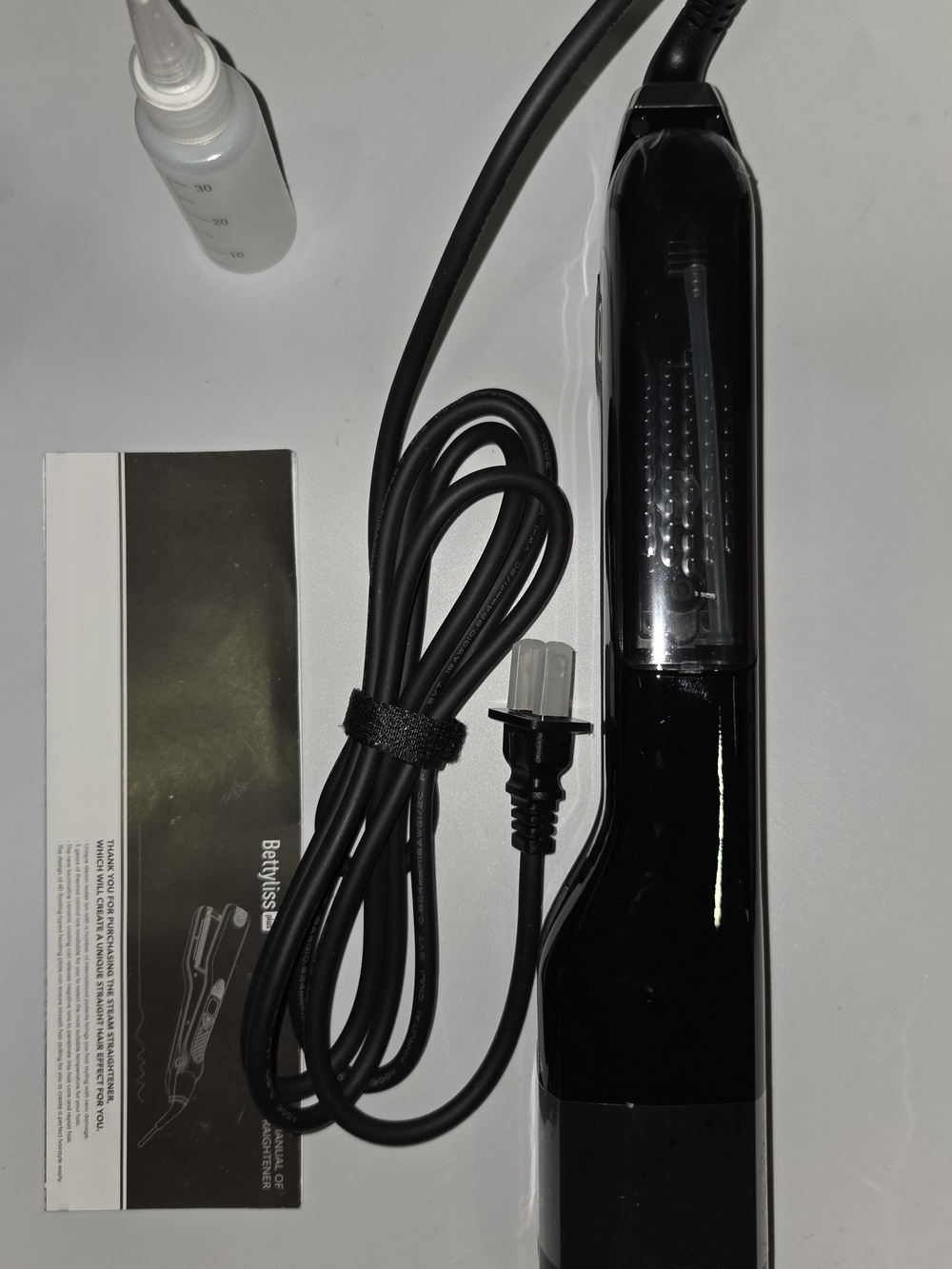 Bettyliss Steam Flat Iron Professional Hair Black Corded Hair Straightener Brush